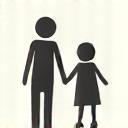 Icon representing adult and child learners